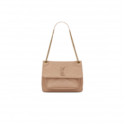 YSL NIKI MEDIUM CHAIN BAG IN LAMBSKIN 6331581EL072721 (28*20.5*8.5cm)